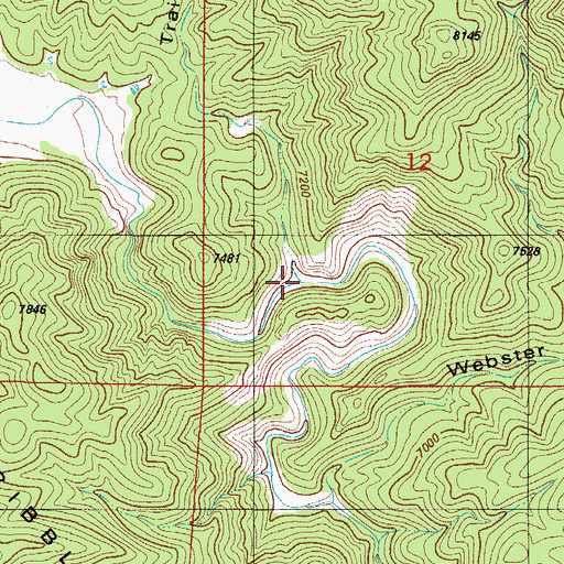 Topographic Map of Trail Gulch, CO