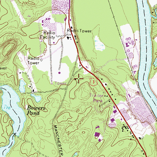 Topographic Map of Thomas More College of Liberal Arts, NH