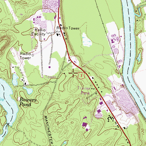 Topographic Map of Thomas More College of Liberal Arts Library, NH