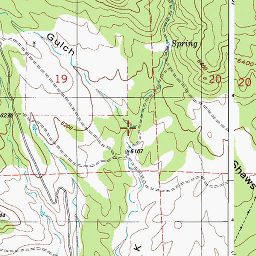 Topographic Map of Seep Springs Draw, CO