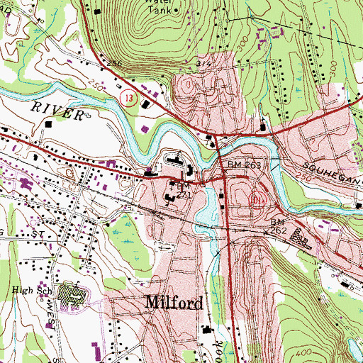 Topographic Map of Unitarian Universalist Church, NH