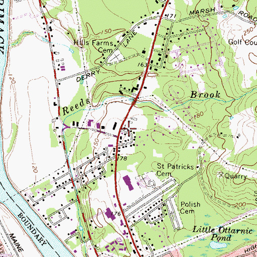 Topographic Map of United Pentecostal Church, NH