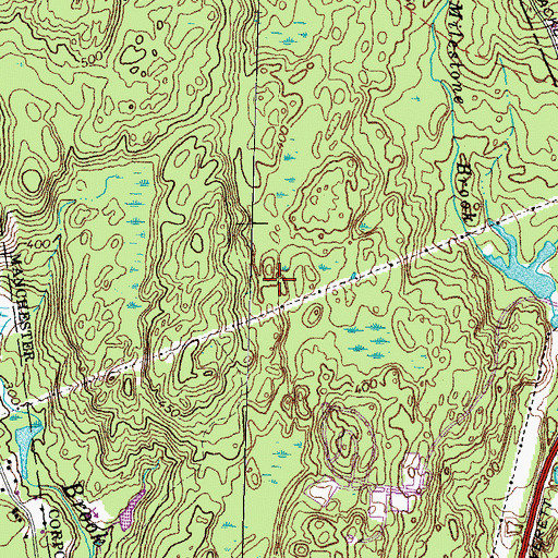 Topographic Map of University of New Hampshire at Manchester Library, NH