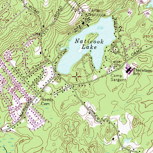 Topographic Map of Veterans Memorial Park, NH