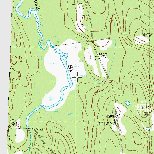 Topographic Map of West Peterborough Marsh, NH