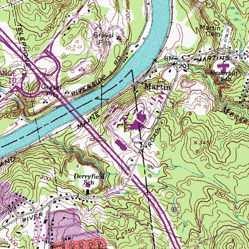 Topographic Map of Whittier House, NH