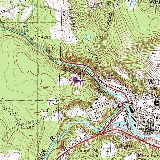 Topographic Map of Wilton - Lyndeborough Cooperative Middle and High School, NH