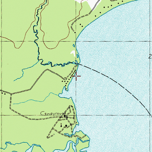 Topographic Map of Camp Winnemont, NH