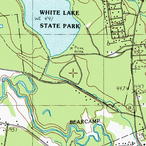 Topographic Map of Campground Number 1, NH