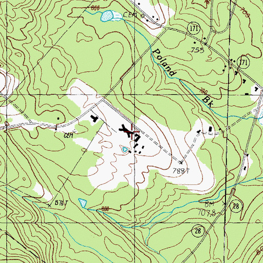 Topographic Map of Carroll County Farm, NH