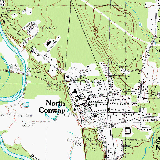 Topographic Map of Christ Episcopal Church, NH