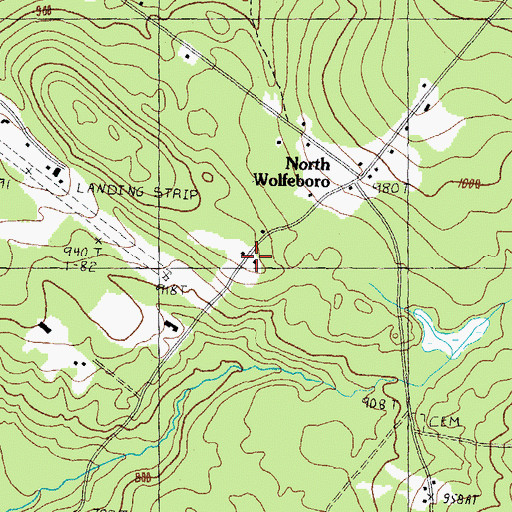 Topographic Map of Dimon Corner, NH