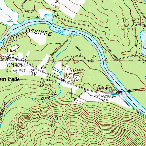 Topographic Map of Effingham Elementary School, NH