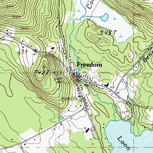 Topographic Map of First Christian Church, NH