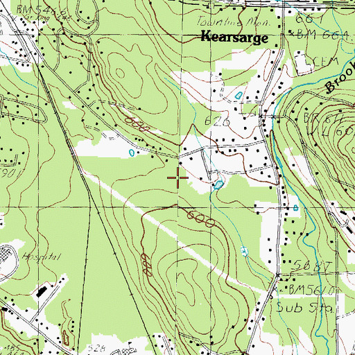 Topographic Map of First Church of Christ, NH