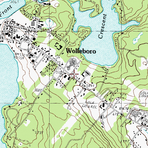 Topographic Map of First Congregational Church, NH