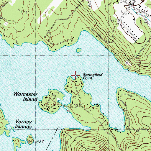Topographic Map of Fishermans Cove, NH