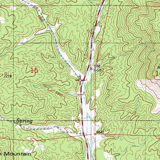 Topographic Map of Sand Gulch, CO