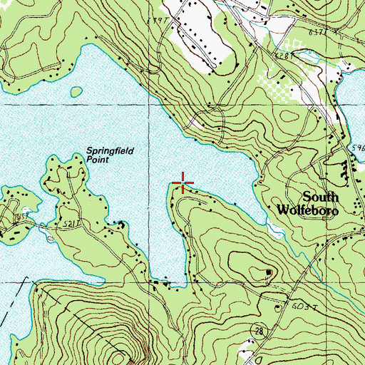 Topographic Map of Furber Point, NH