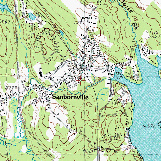 Topographic Map of Greater Wakefield Chamber of Commerce, NH