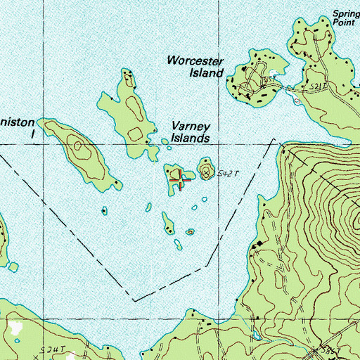 Topographic Map of Harmony Island, NH