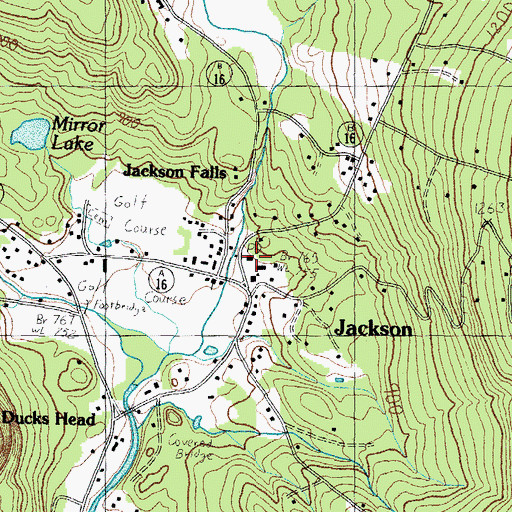 Topographic Map of Jackson Post Office, NH