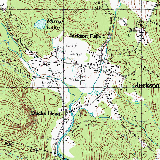 Topographic Map of Jackson Ski Touring Area, NH