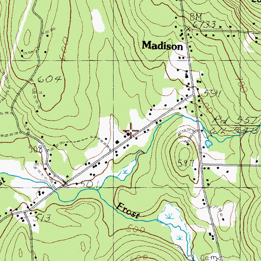 Topographic Map of Madison Elementary School, NH