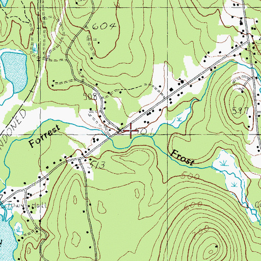 Topographic Map of Madison Post Office, NH