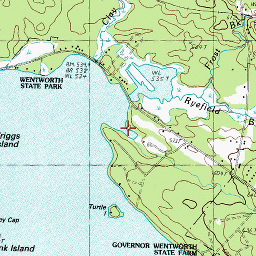 Topographic Map of Morrill Brook, NH