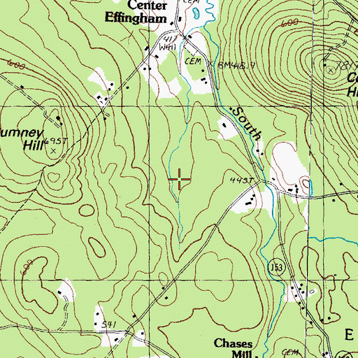 Topographic Map of New England Masonic Charitable Institution (historical), NH