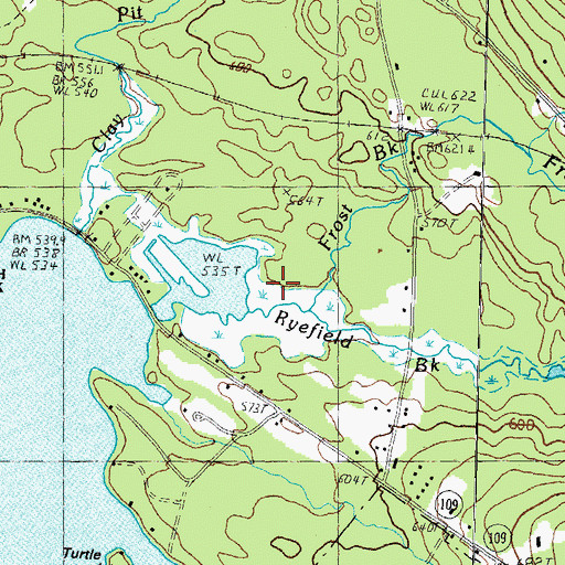 Topographic Map of Ryefield Marsh, NH