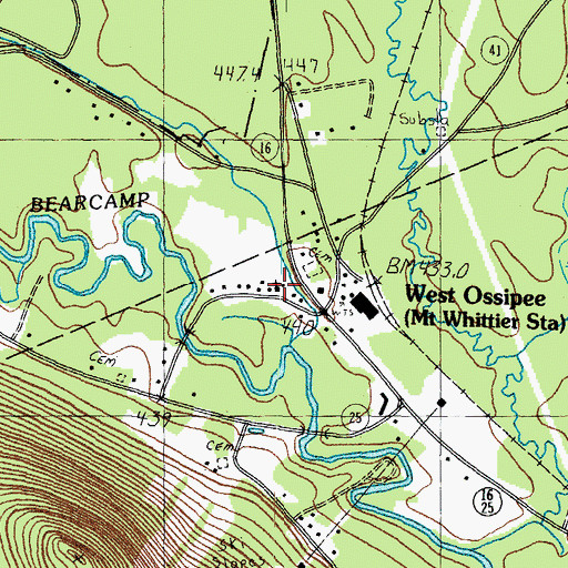 Topographic Map of Saint Andrews Church, NH