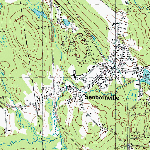 Topographic Map of Union Elementary School, NH
