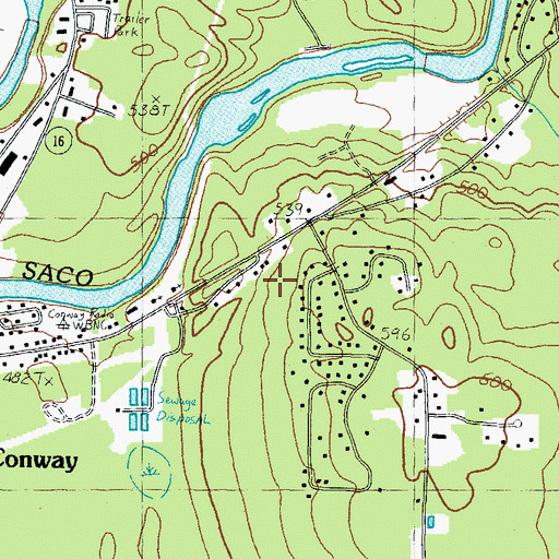 Topographic Map of Valley Christian Church, NH