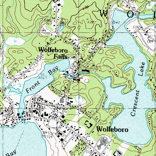 Topographic Map of Wright Museum, NH