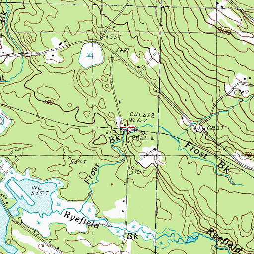 Topographic Map of Frost Corner, NH