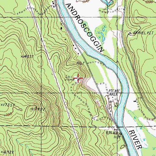 Topographic Map of Berlin Ski Jump, NH