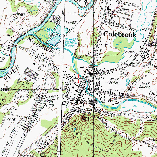 Topographic Map of Community Baptist School, NH