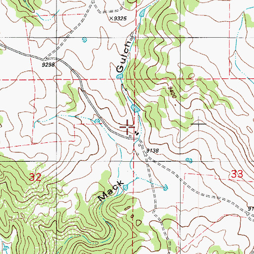Topographic Map of Nash Ranch, CO