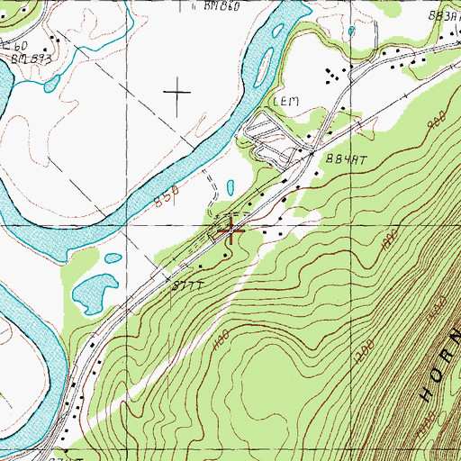 Topographic Map of Eames Wayside Area, NH