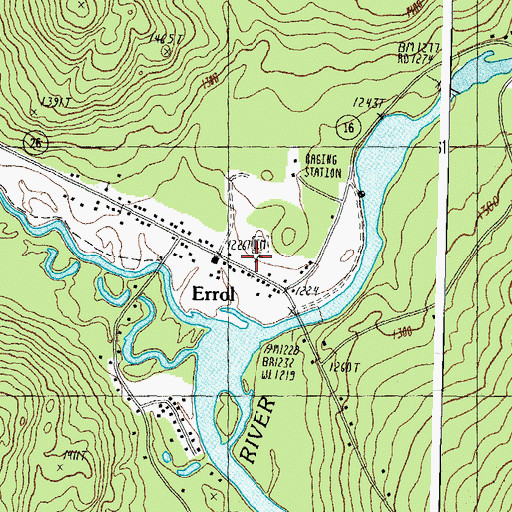Topographic Map of Errol Consolidated Elementary School, NH