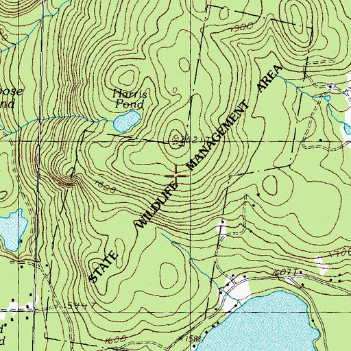 Topographic Map of Gray Lot State Wildlife Management Area, NH