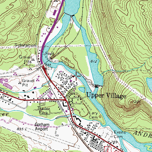 Topographic Map of Kingdom Hall of Jehovahs Witnesses, NH