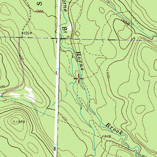 Topographic Map of Nansen Hut, NH