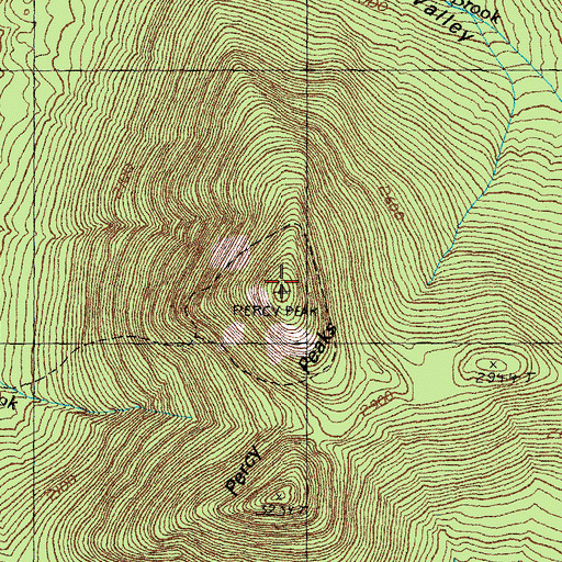 Topographic Map of North Percy Peak, NH