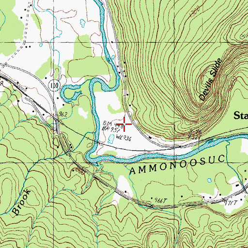 Topographic Map of Stark, NH