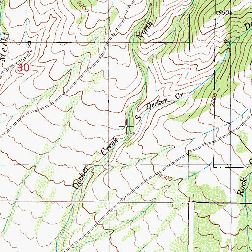 Topographic Map of North Decker Creek, CO