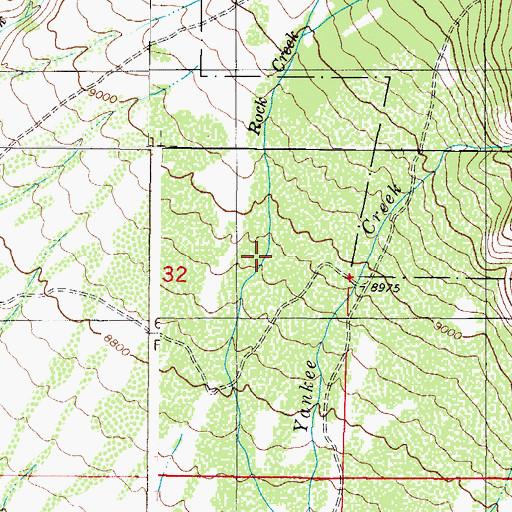 Topographic Map of North Rock Creek, CO