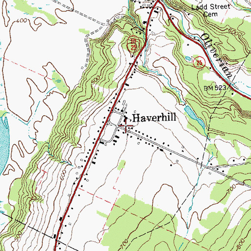 Topographic Map of Bliss Tavern (historical), NH